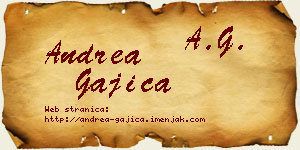 Andrea Gajica vizit kartica
